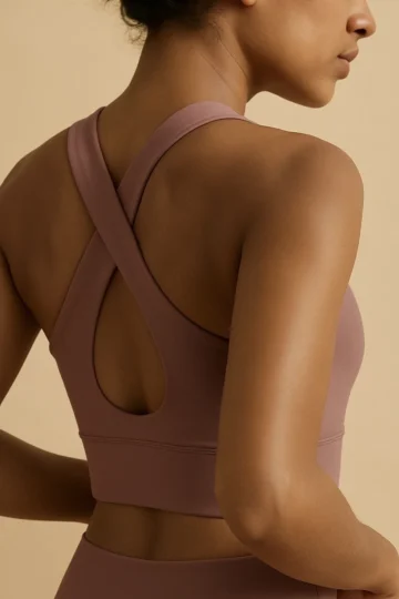 Purple Crossback Bra